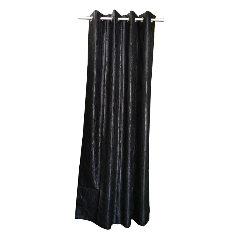 Panneau de rideau simple obscurcissant avec œillets Edgecombe, Noir, l 50 po x L 98 po