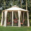 Pavillon de jardin d'extérieur en acier
