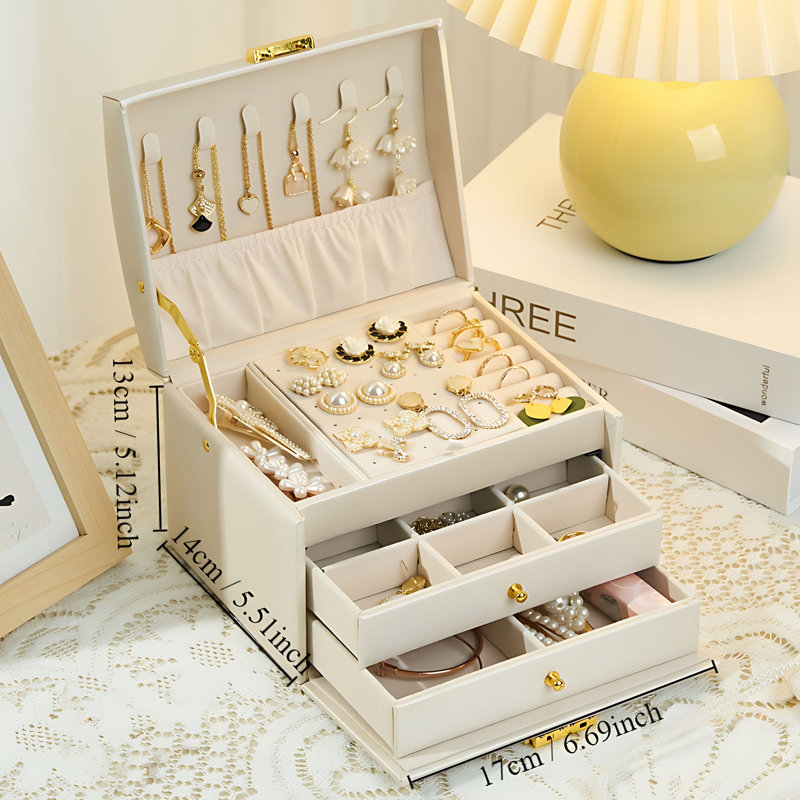 Boîte à bijoux +, Blanc