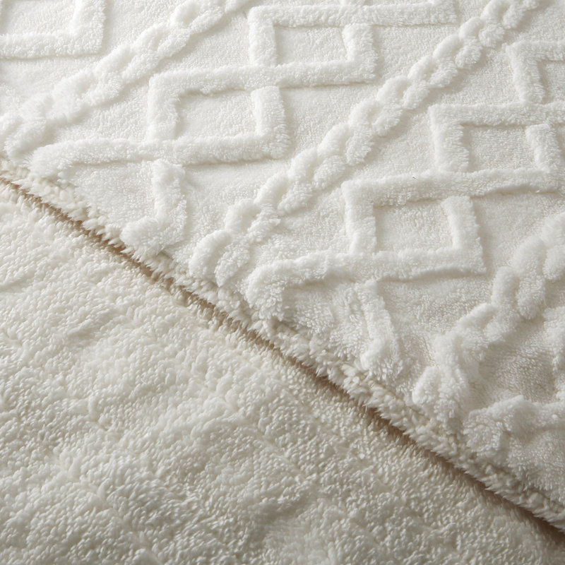 Heated Throw Blanket, Throw, Beige