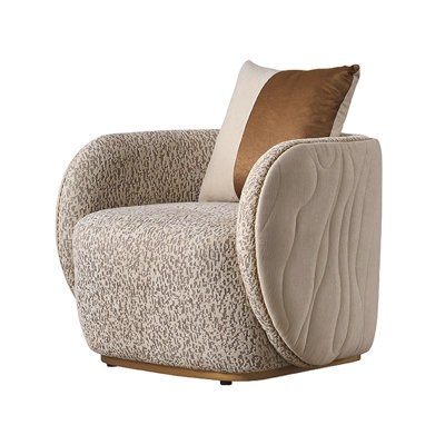 Chaise d'appoint Gineverra - Biscotti / or ivoire