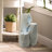 3-Tier Resin White Geometric Fountain With LED Lighting
