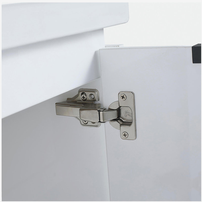 Meuble-lavabo de 48 po avec lavabo et deux petites tablettes de rangement