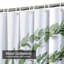 Rideau de douche vert à 12 crochets vert Eucalyptus-436245732