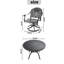 5-Piece All-Weather Cast Aluminum Dining Set, Include 4 Swivel Chairs And 47.24" Round Table With Frame