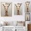 Minimalisme, girafe beige sur toile-551717869-551717866