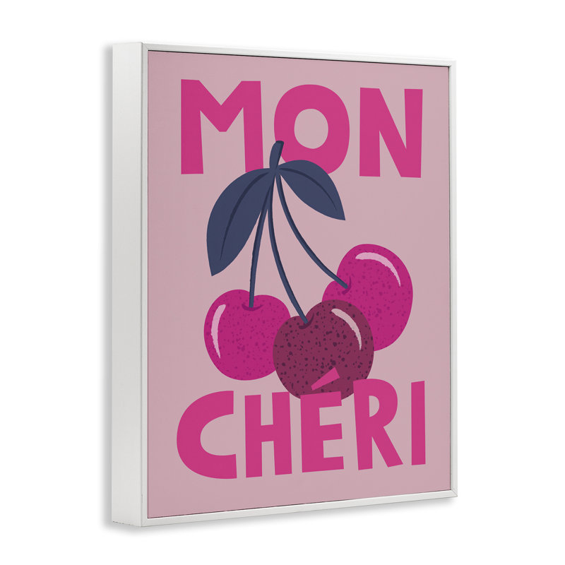 «Mon Cheri Fruits», art numérique par Lisa Perry White, Estampe numérique encadrée blanc bord de mer, H 20 po x l 16 po