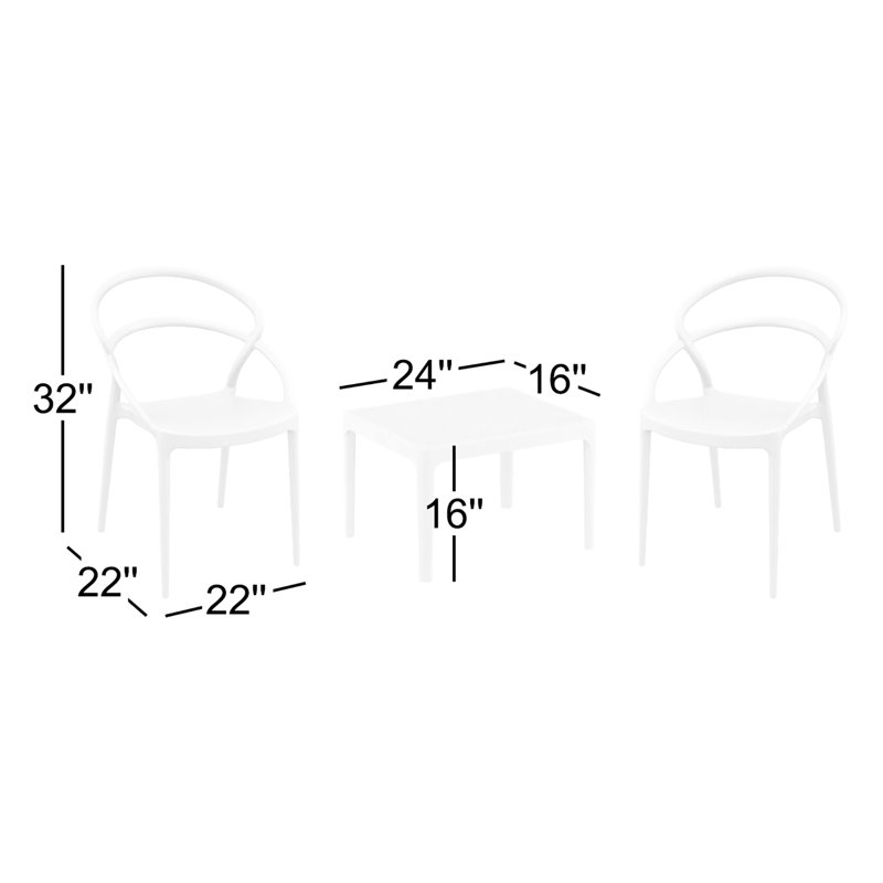 Ensemble de sièges pour 2 personnes Farrah Grover, Beige