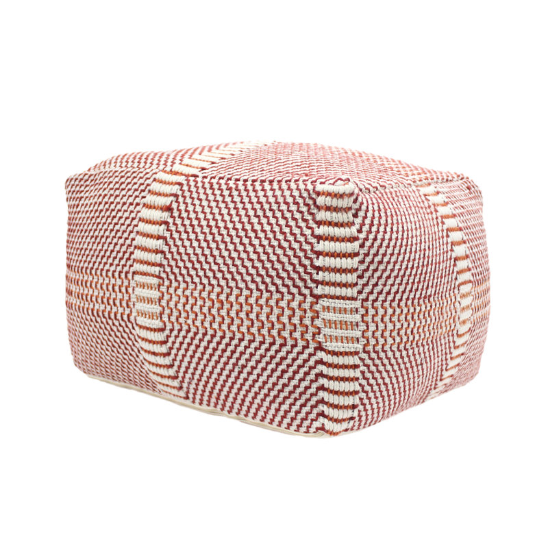 Pouf multi-pièces fait à la main - 26 po x 26 po x 16,5 po, capacité de 300 lb, assemblé, nettoyage des taches seulement, rempli de perles faites à la main et 26 po x 26 po x 16,5 po, livres à l'intérieur