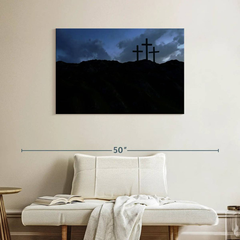 Javetta Christian Crosses la nuit, H 26 po x l 39 po