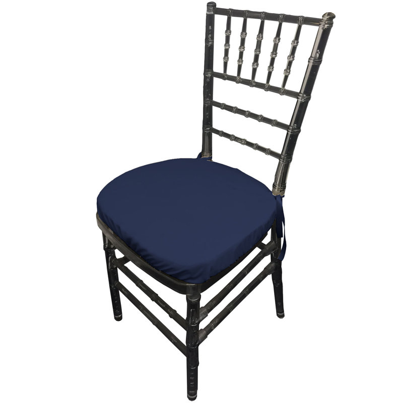 Outdoor 2'' Dining Chair Cushion Cover, Navy