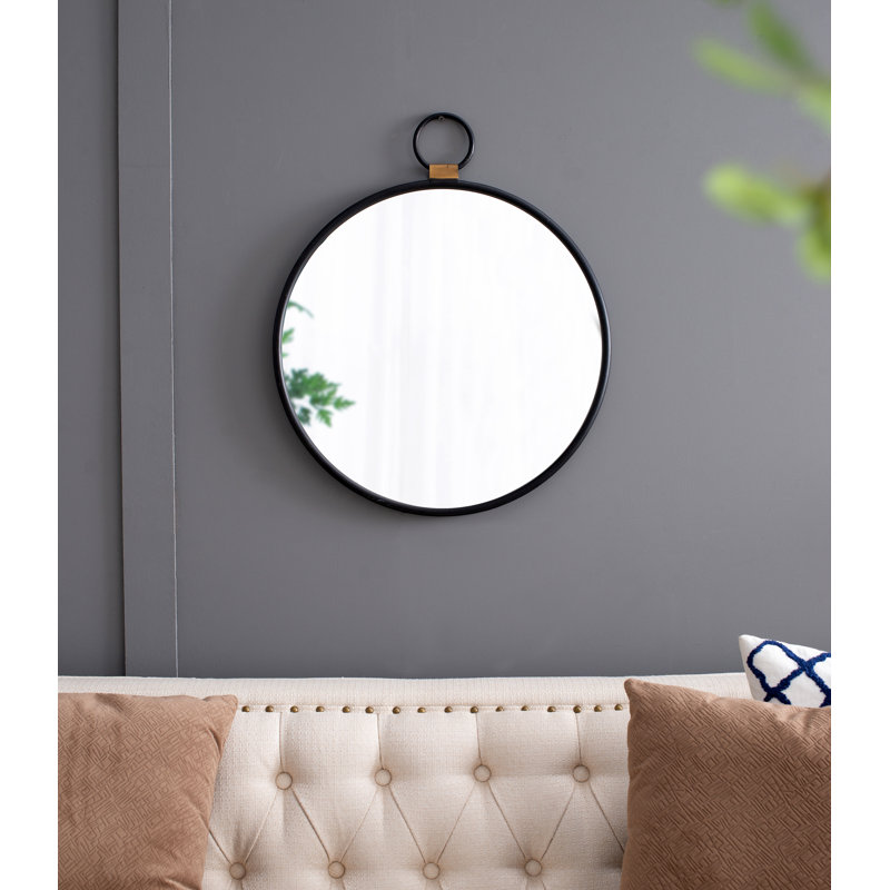Miroir rond en fer