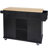 Kitchen Cart With Rubber Wood Drop-Leaf Countertop-1996876461