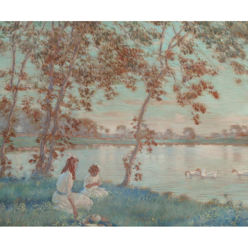 « Summer Days » d'Edward Dufner - Toile tendue sur châssis, H 24 po x l 17 po