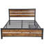 Grand lit plateforme avec rangement