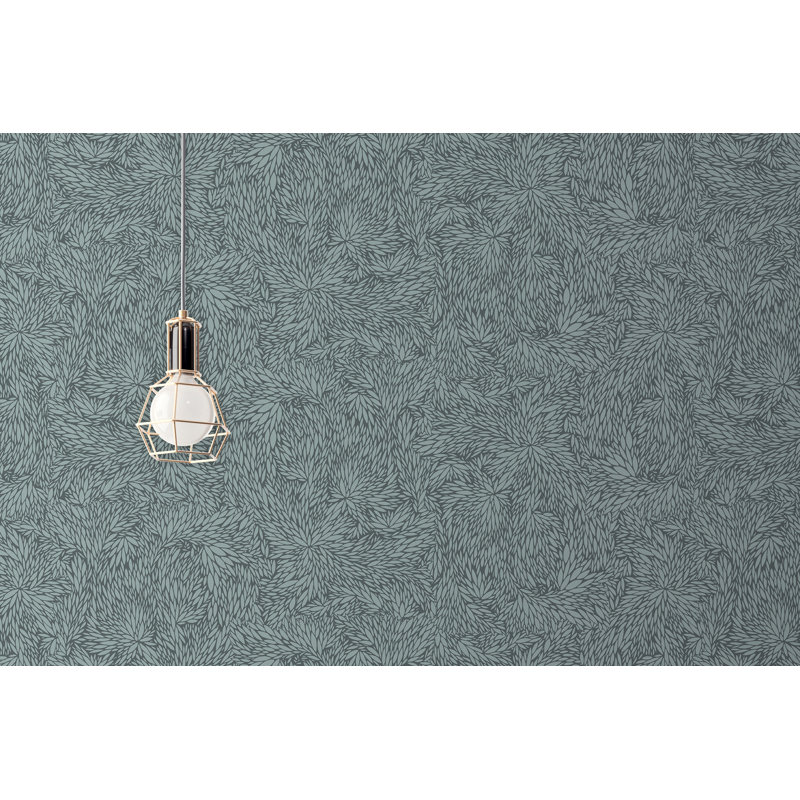 Rouleau de papier peint L 9,96 pi x l 25 po Blooms, Brume bleue