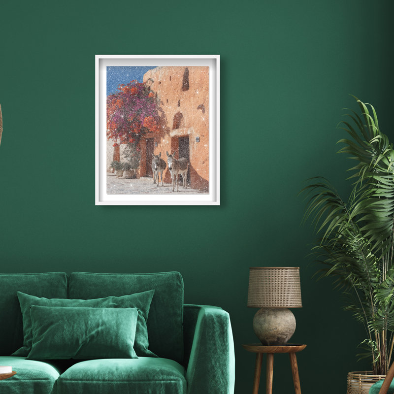 Morning Wait Framed Graphic Art, 31.5"H x 25.5"W, White Shadowbox