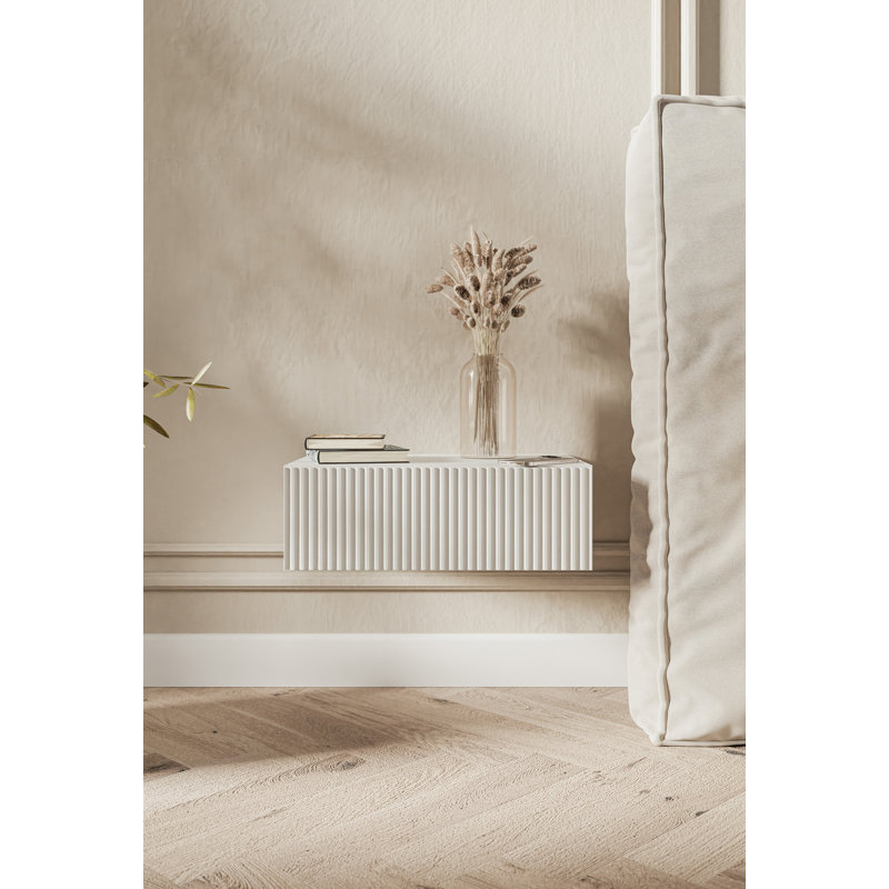 Rekia 50cm W Manufactured Wood Bedside Table