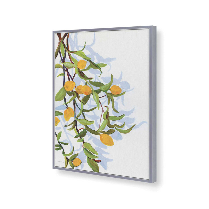 «Gatherings in Summer 1» par Kamdon Kreations, reproduction d'art, L 12 po x H 16 po, Argent, Impression encadrée