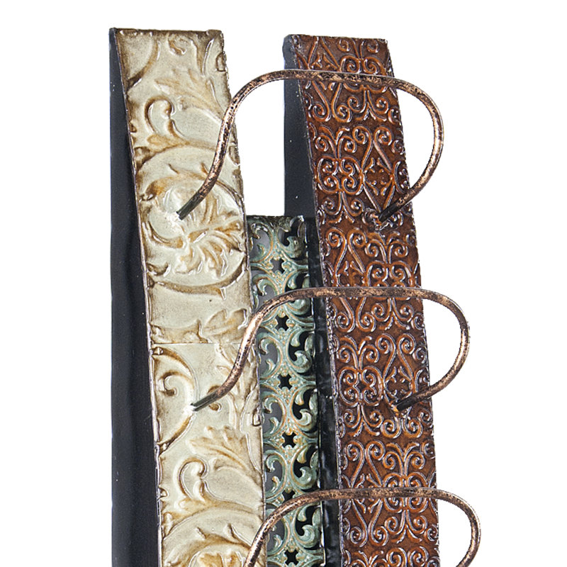 Zendaya 6 Bottle Wall Mounted Wine Bottle Rack