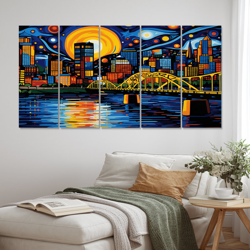 City Pittsburgh Popart I, 5 pièces