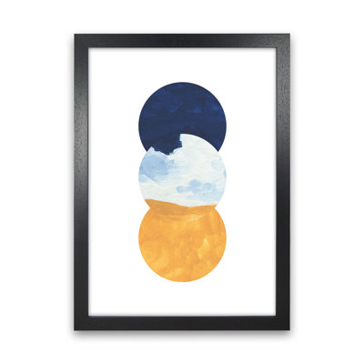Horizon Abstract Circles 1 Piece Wall Art