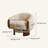 Swivel Accent Chair, Barrel Chair With 180° Auto-return, Chenille Upholstered Modern Mushroom Lounge Chair