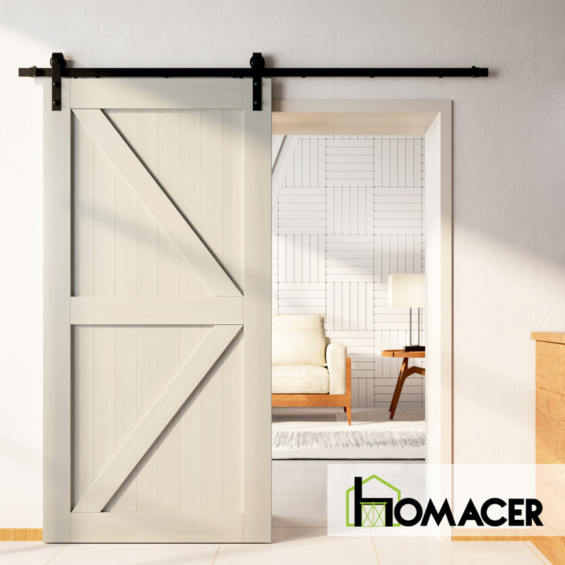 84 po de hauteur 5-en-1 Design Tinsmith gris couleur bois de pin massif fini / non assemblé une porte seulement