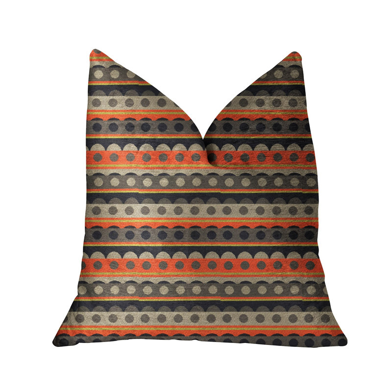 Coussin de luxe Story Circle, 18 po x 18 po, Coussin décoratif
