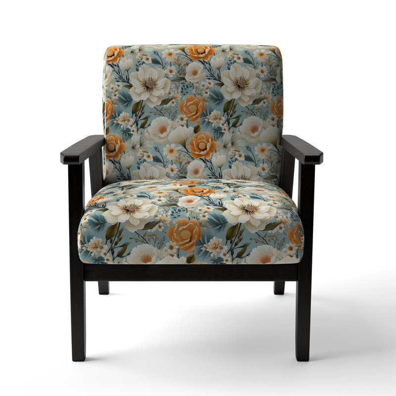 Fauteuil d'appoint rembourré Rustic Elegance
