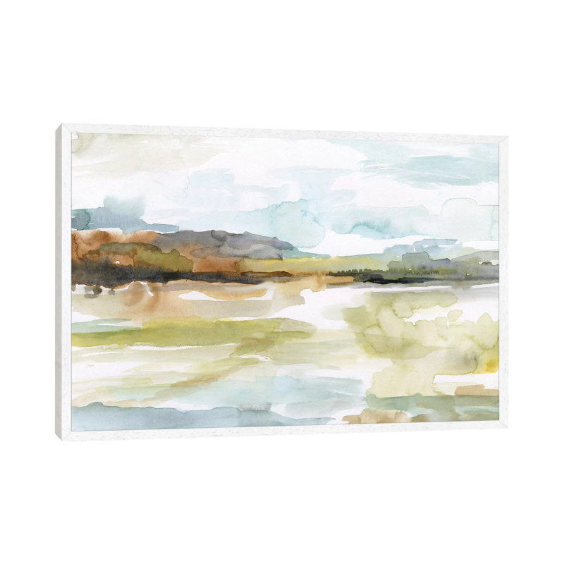 Faraway by Nan - Painting on Canvas, 152.5 cm H x 101.5 cm W, White Framed