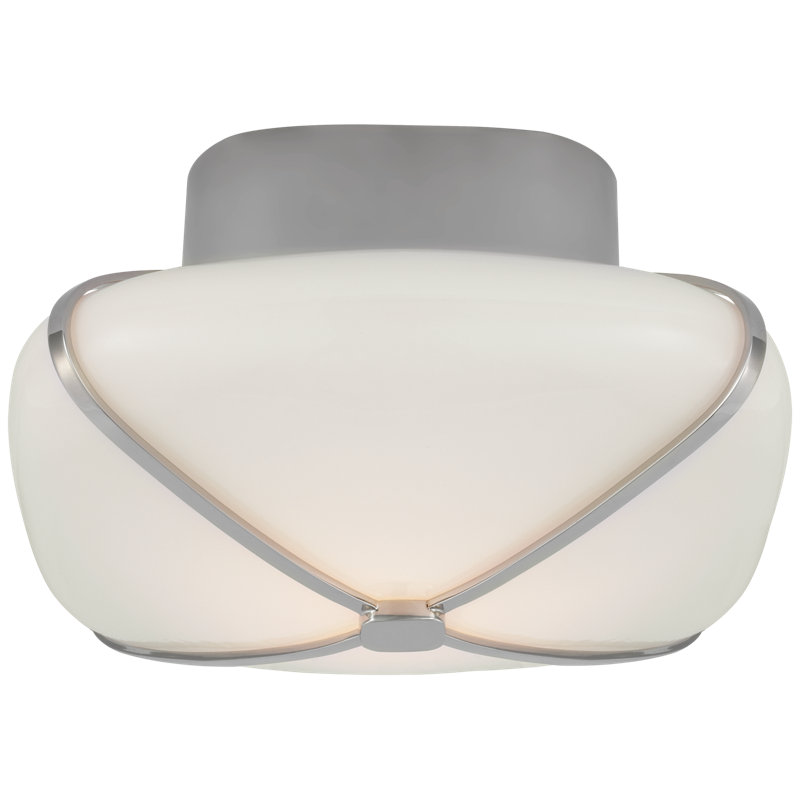 Fondant 1 - Light LED Flush Mount, Polished Nickel