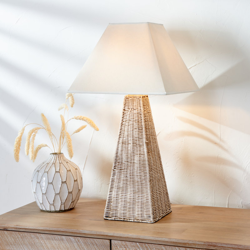 Deborah Wicker/Rattan Table Lamp
