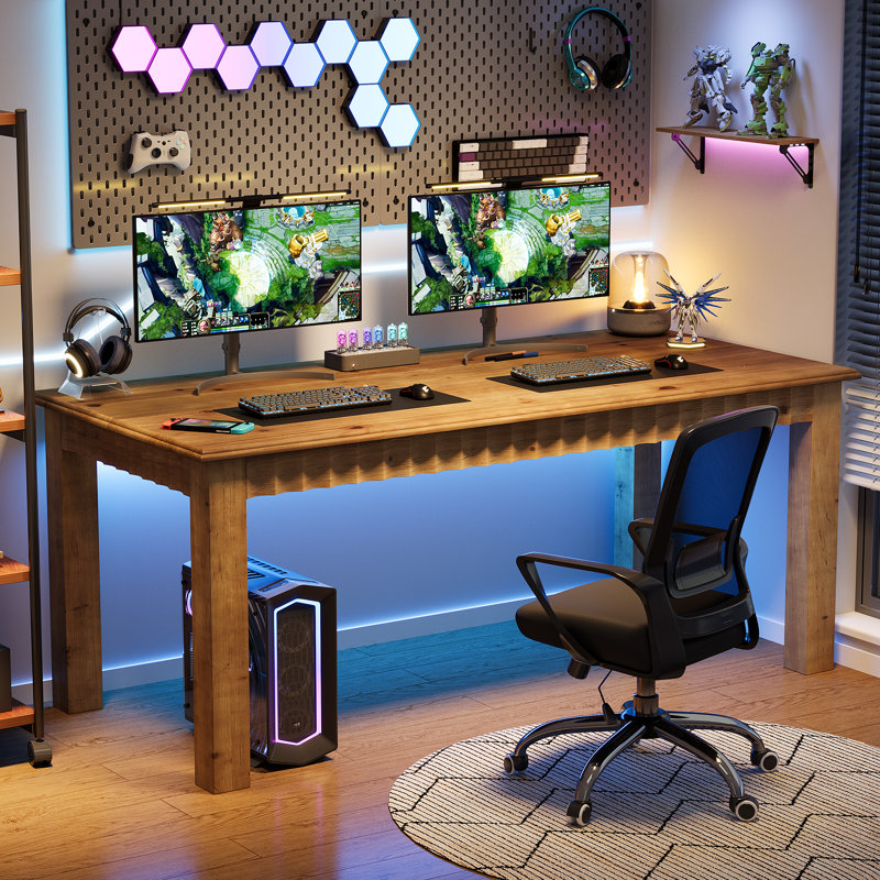 Solid Wood Computer Desk
