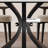 High-end black rectangular dining table set-348007621