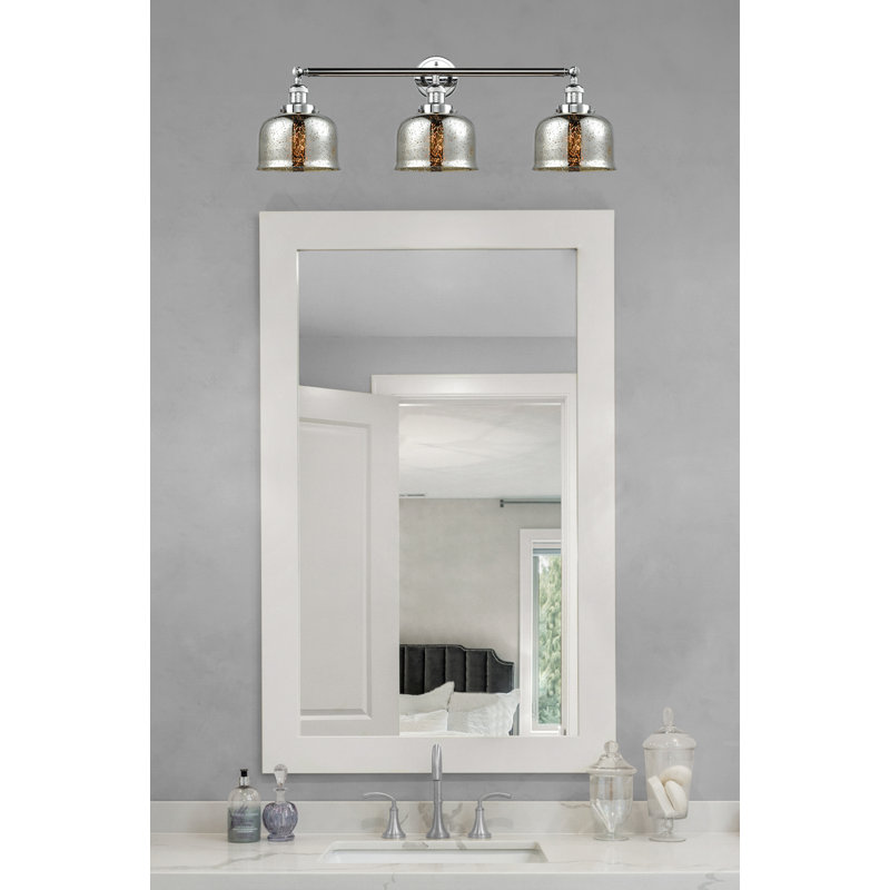 Éclairage pour salle de bain 3 lumières Hanif, DEL, Chrome poli