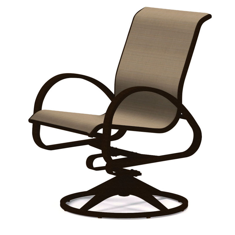 Fauteuil de patio pivotant Hiraku, Newport, Kona texturé