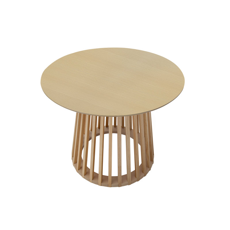 Table en bois de pin - Stabilité polyvalente et pratique des patins antidérapants, H 28,79 po x L 41,38 po x l 41,59 po, Oak