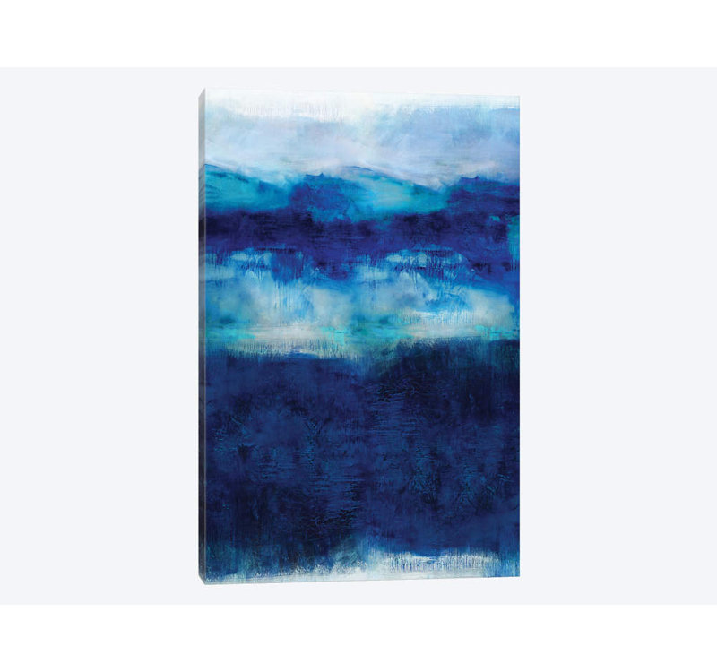 «Indigo Dawn», impression sur toile, H 40 po x l 26 po x P 1,5 po, Toile tendue, Pas de tapis
