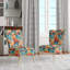 Chaise d'appoint rembourrée Rainbow Cheetah Waves