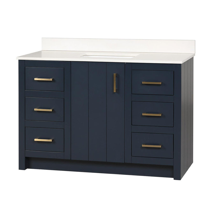 Ensemble de meuble-lavabo simple l 48 po, Blanc