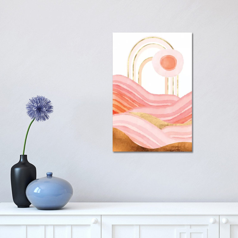 «Late Summer Sunset», reproduction d'impression, H 18 po x l 12 po x 1,5 po, Toile tendue, Pas de tapis