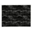 Tapis intérieur / extérieur rectangulaire en polyester tissé à la machine en noir / gris-713285072