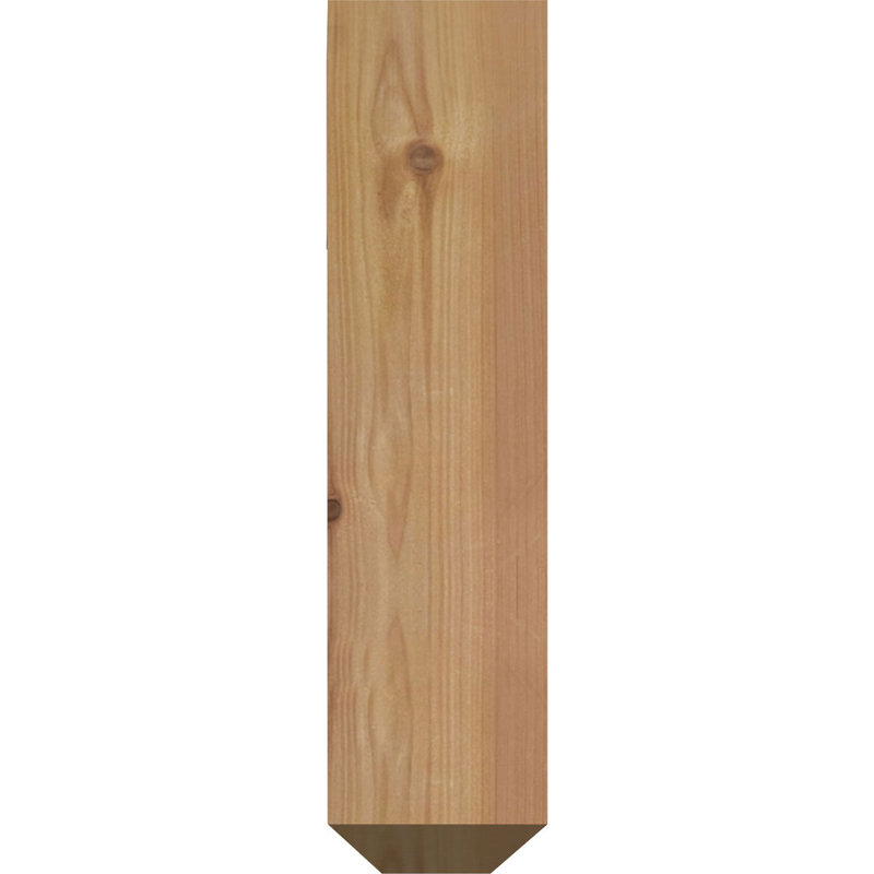 Support à crête en fer Eris, H 16 po x P 13 1/2 po, Cèdre rouge de l'Ouest l 4 po x T 4 po (sciage br