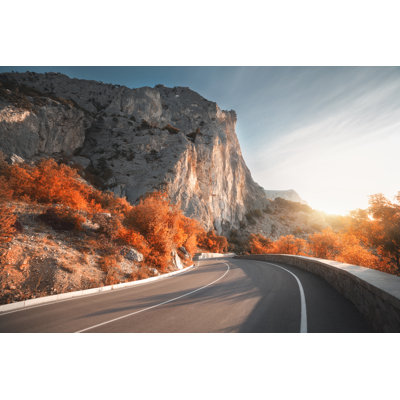 Asphalt Road - Wrapped Canvas Print