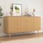 Buffet polyvalent avec 4 portes et tablettes réglables, parfait pour le salon, la cuisine et la salle à manger