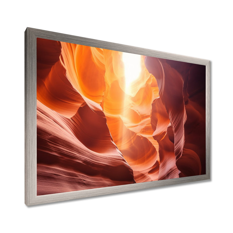 Canyon Antelope Harmony III - Arizona, reproduction sur toile encadrée, H 34 po x l 44 po x P 1,5 po, Cadre photo argenté
