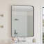 Miroir mural, miroir noir, cadre en métal, miroir de coiffeuse, pour salle de bain, salon, décoration murale, miroir-1384378224-1384378225