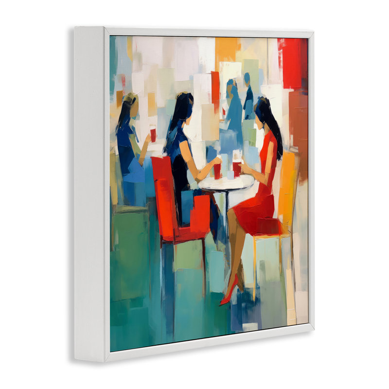 Art abstrait giclée par Irena Orlov, Giclée encadrée blanc bord de mer, H 17 po x l 17 po