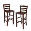 Tabouret de bar et de comptoir en bois massif Irieana-286400484